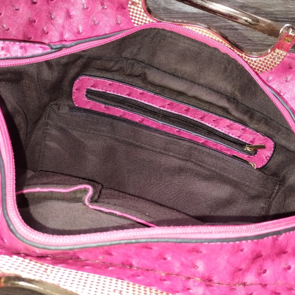 Michael Kors Pink Textured Handbag - Picture 6 of 8